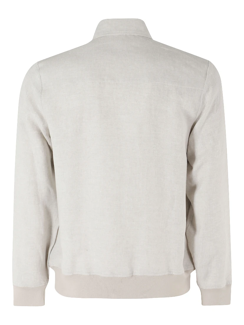 GIUBBINO ZIP LINO COTONE