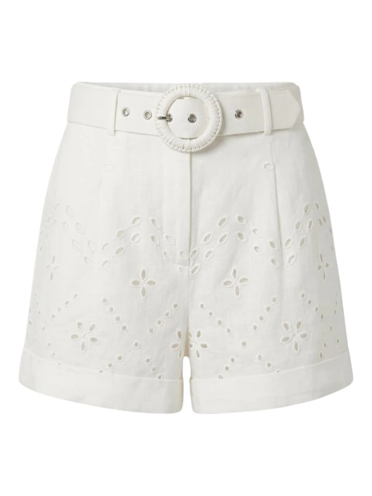 SHORTS WITH BUCKLE BELT