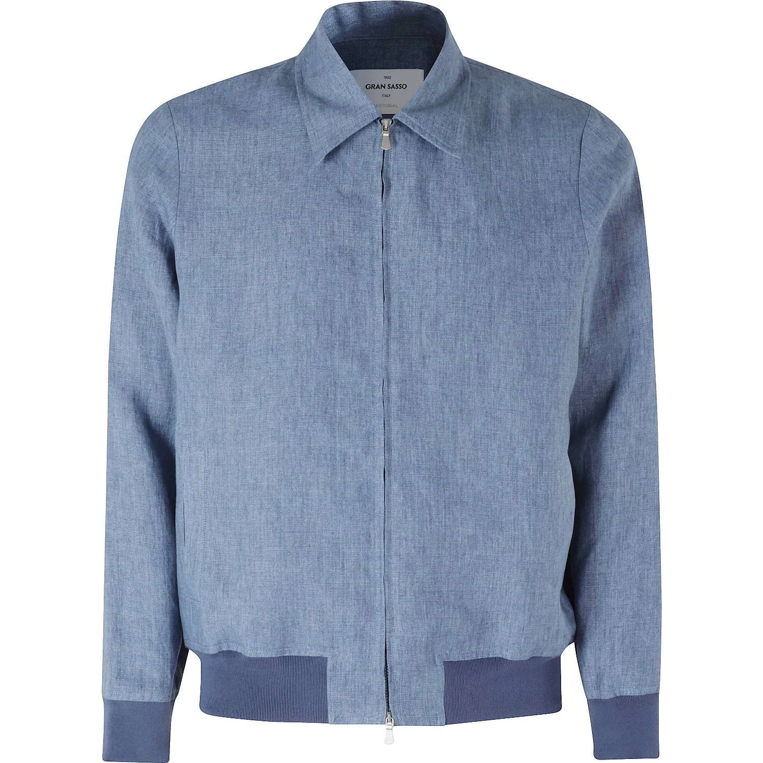 GIUBBINO ZIP LINO COTONE