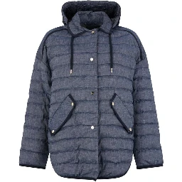 Blue Cotton Jackets And Coat