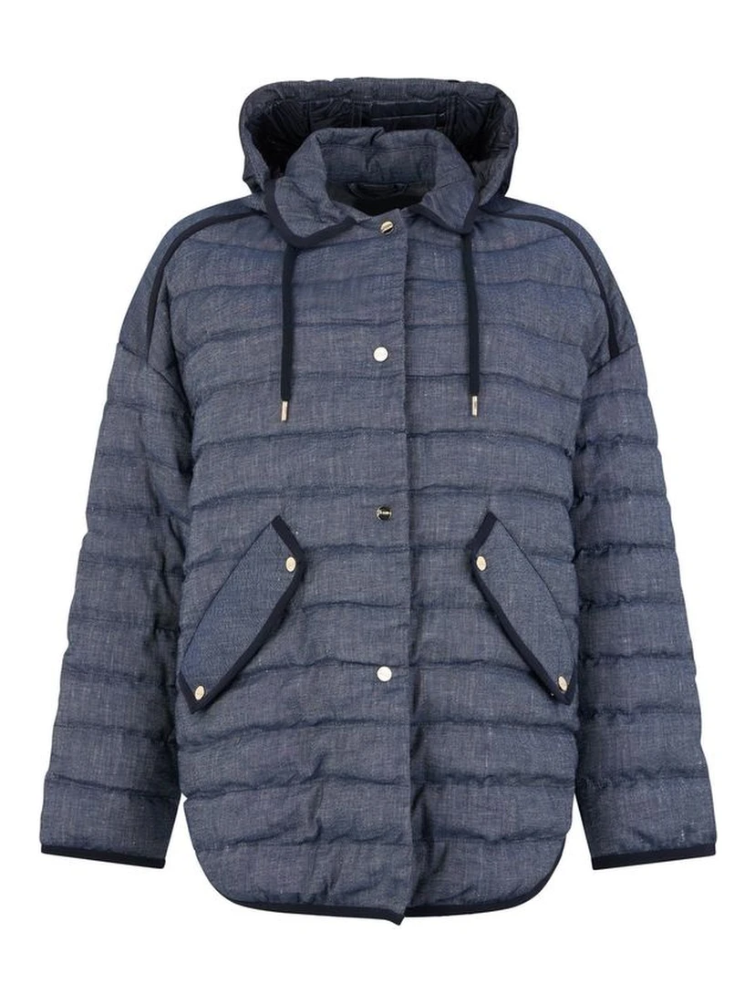 Blue Cotton Jackets And Coat