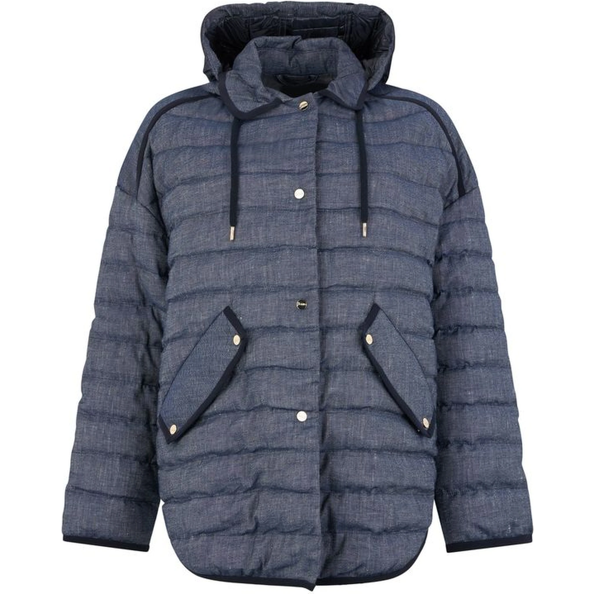 Blue Cotton Jackets And Coat