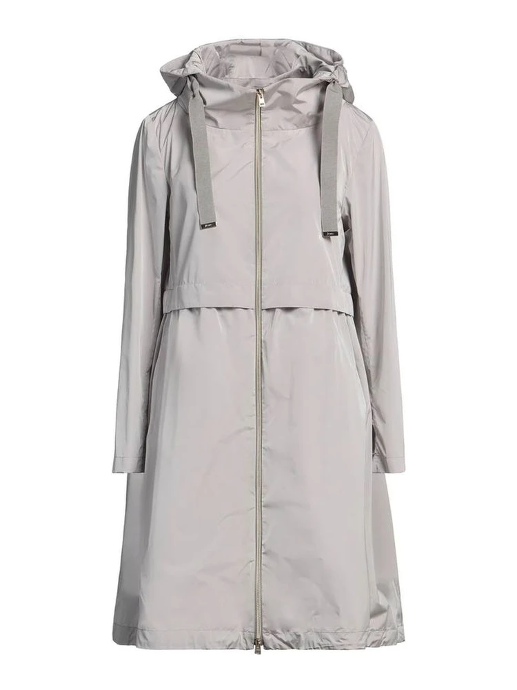 Gray Polyester Coat