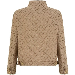 Brown Cotton Denim Jacket