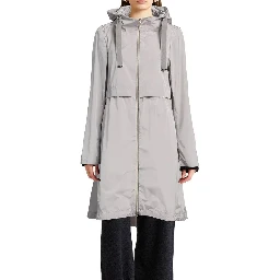 Gray Polyester Coat