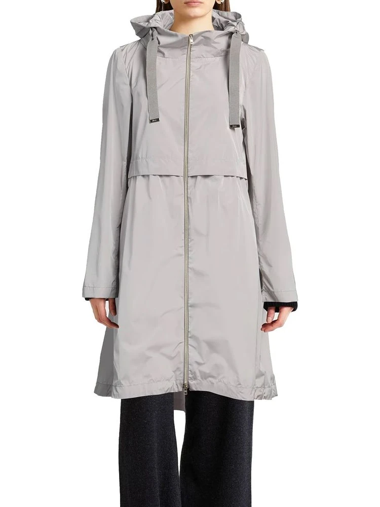 Gray Polyester Coat alternative