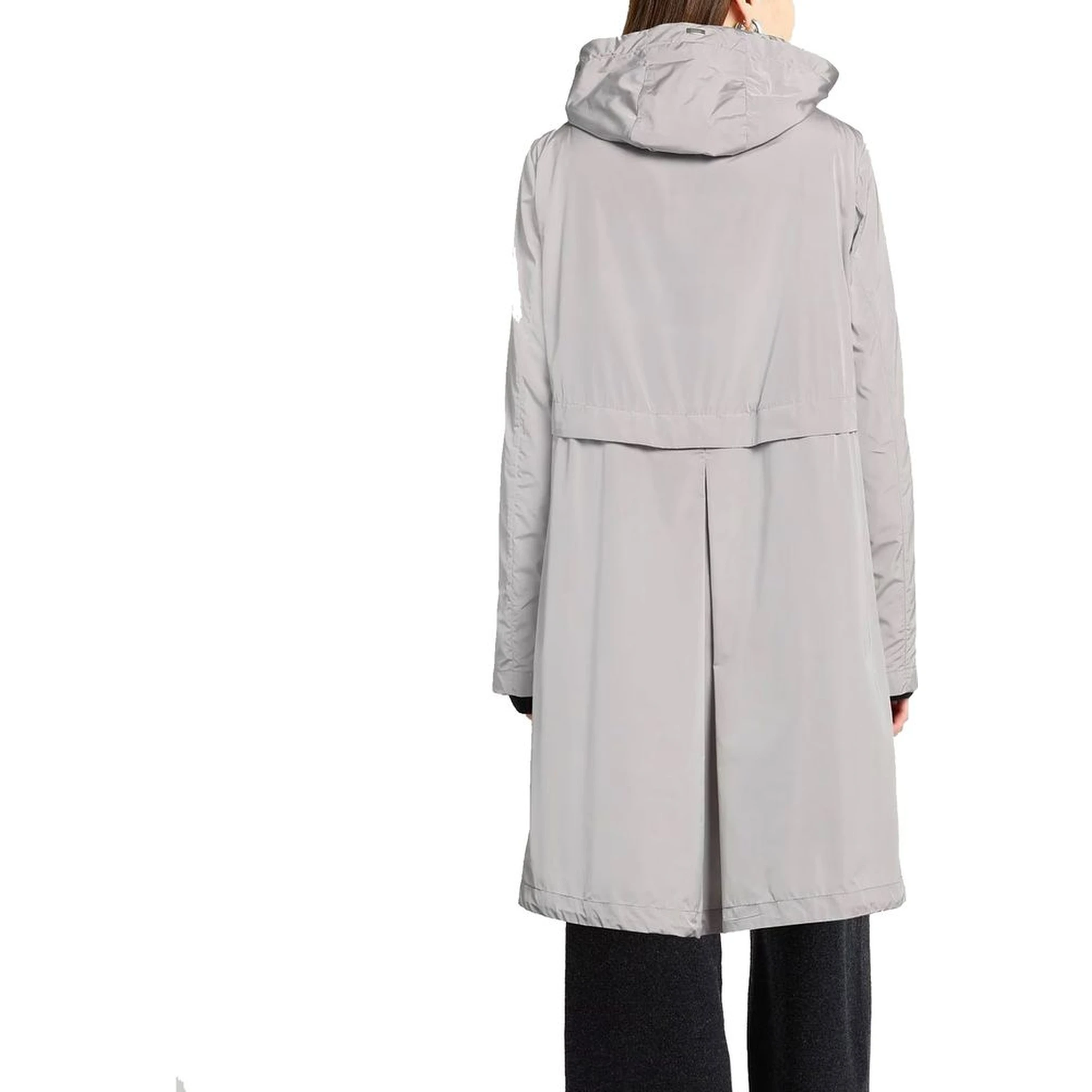 Gray Polyester Coat