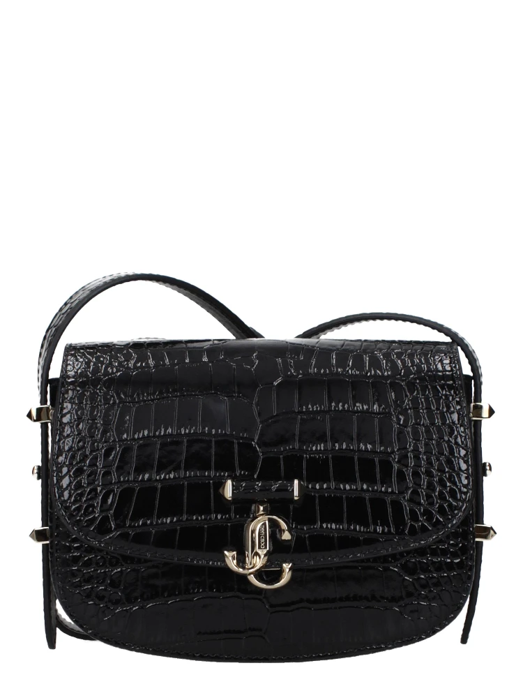 Black Leather Crossbody Bag