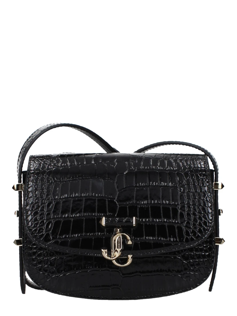 Black Leather Crossbody Bag