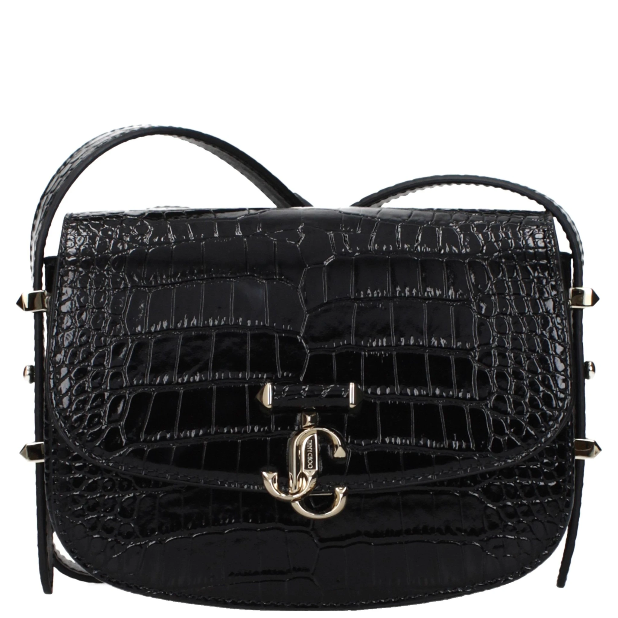 Black Leather Crossbody Bag