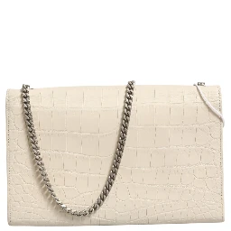 Kate Tassel Small Croc-Embossed Leather