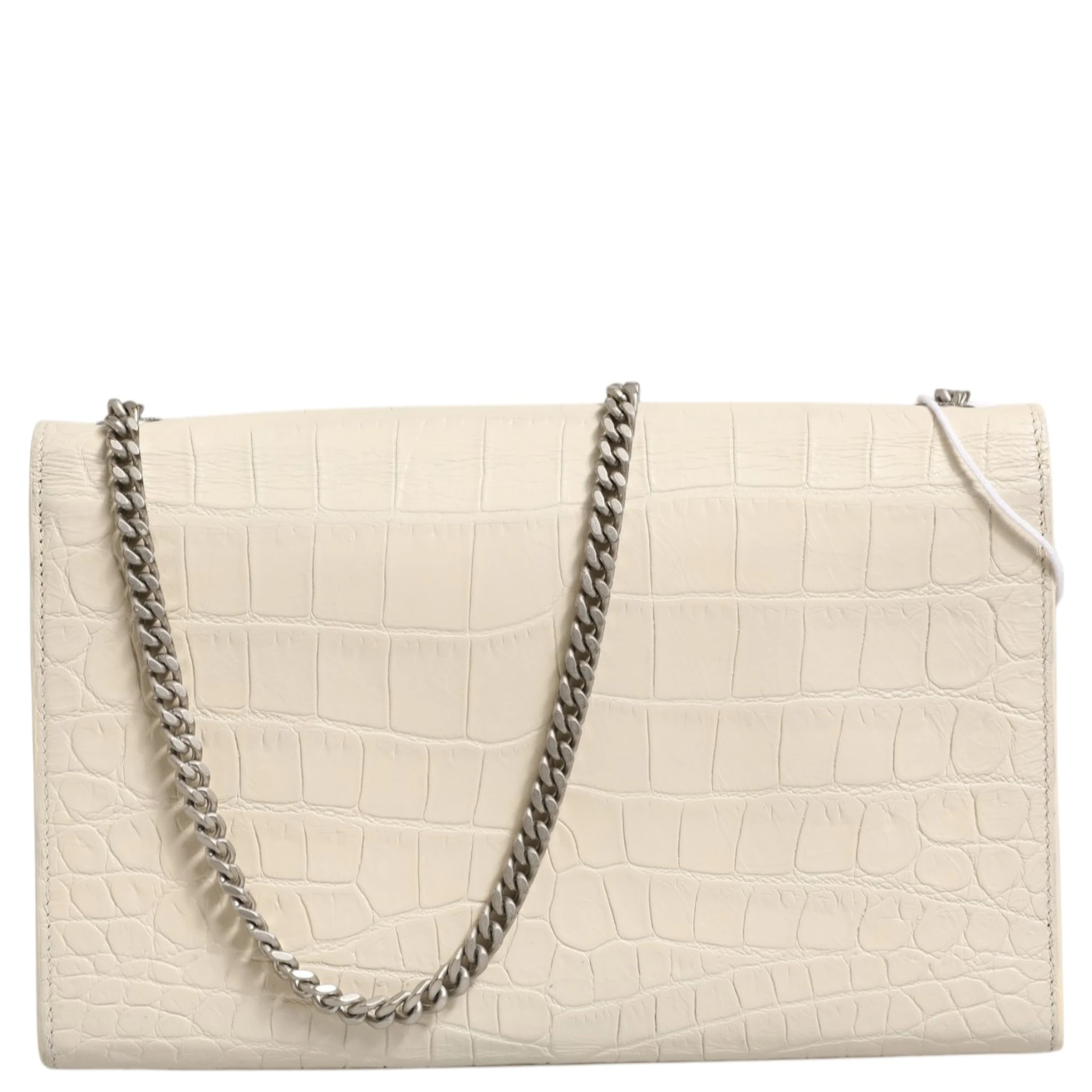 Kate Tassel Small Croc-Embossed Leather