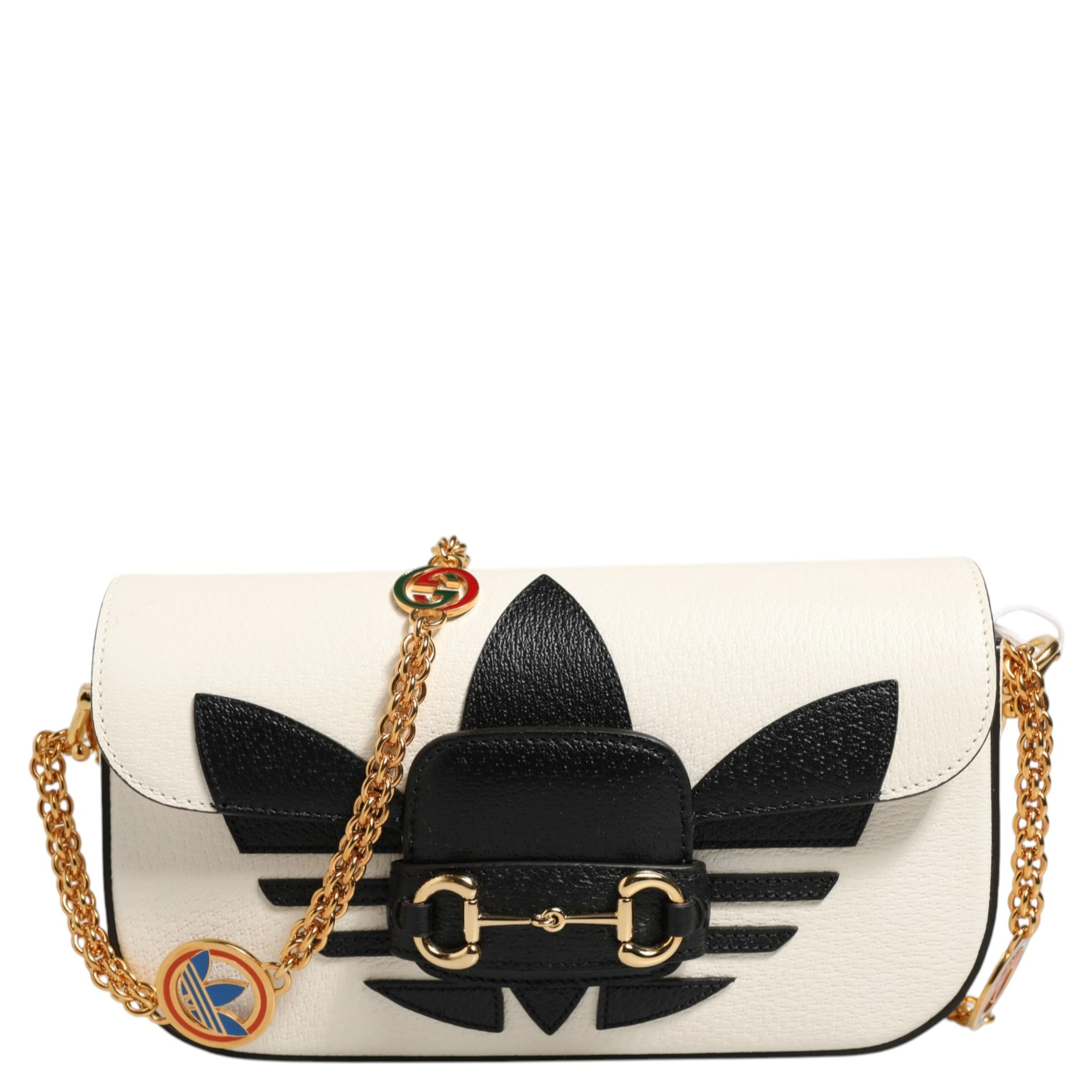 Gucci x Adidas Horsebit 1955 Shoulder Bag Black/White
