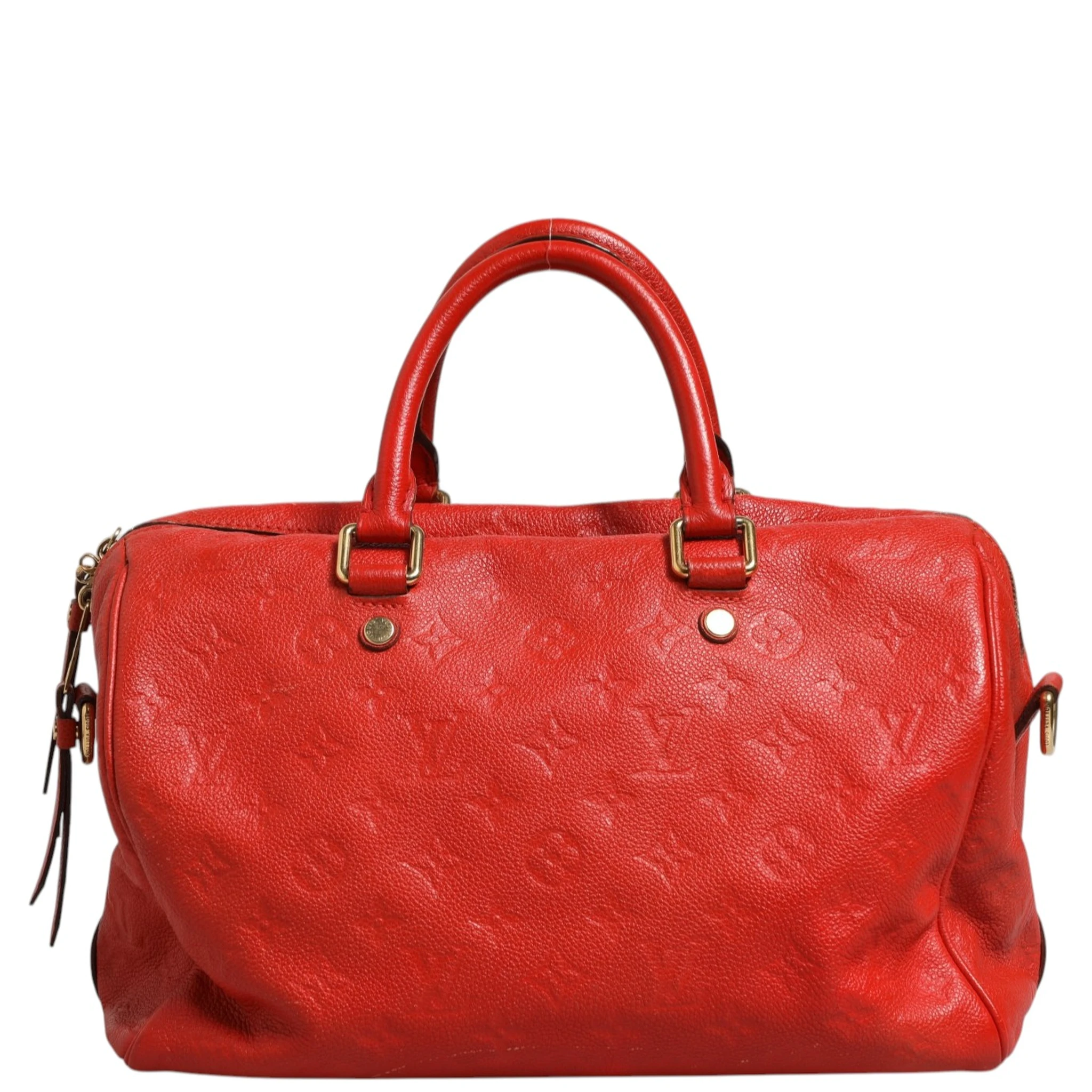 Red Monogram Empreinte Speedy Bandouliere 30