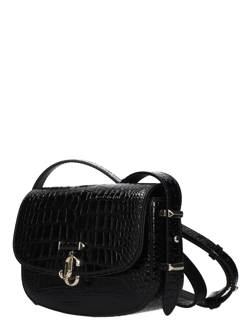 Black Leather Crossbody Bag