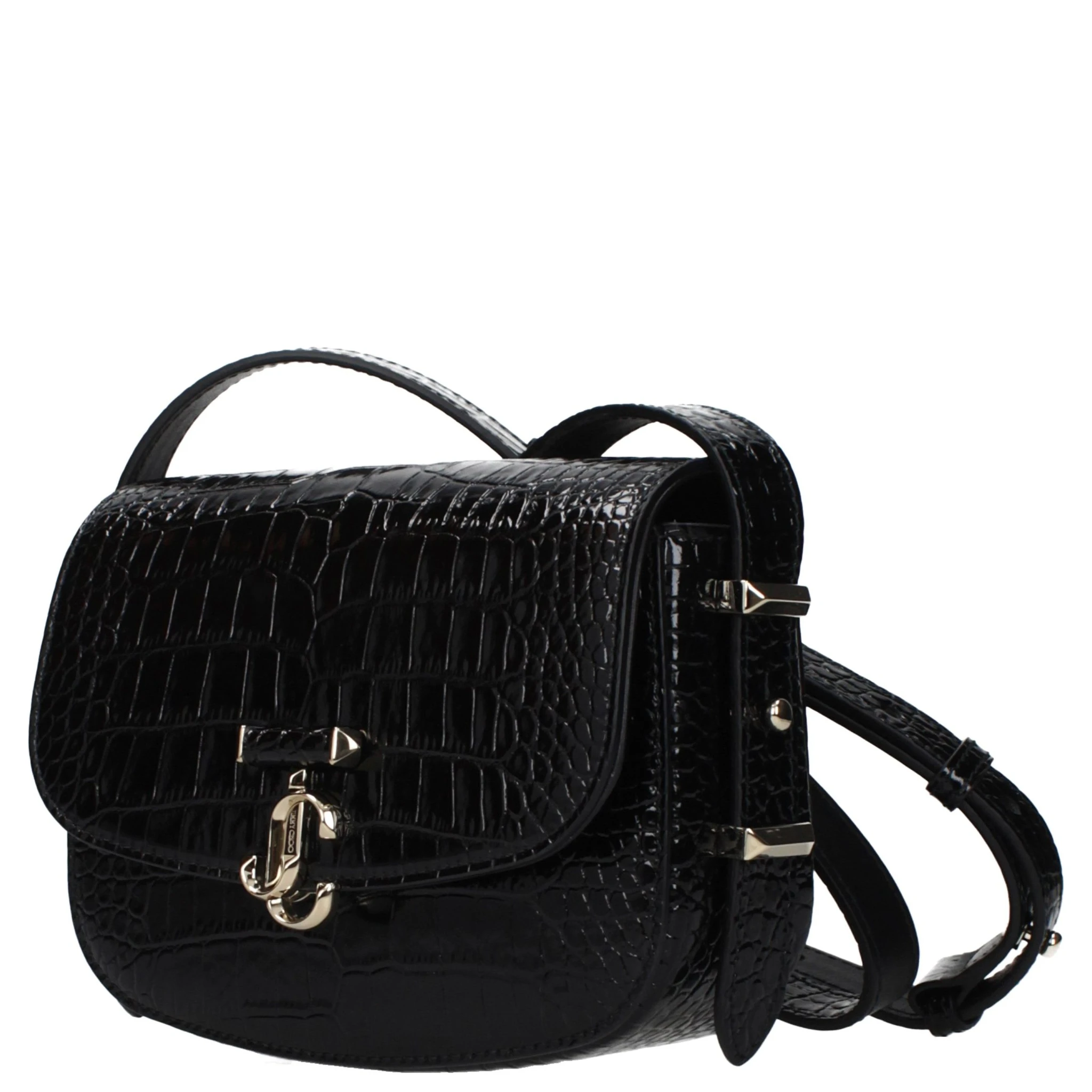 Black Leather Crossbody Bag