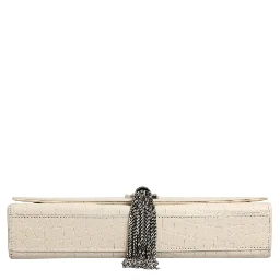 Kate Tassel Small Croc-Embossed Leather