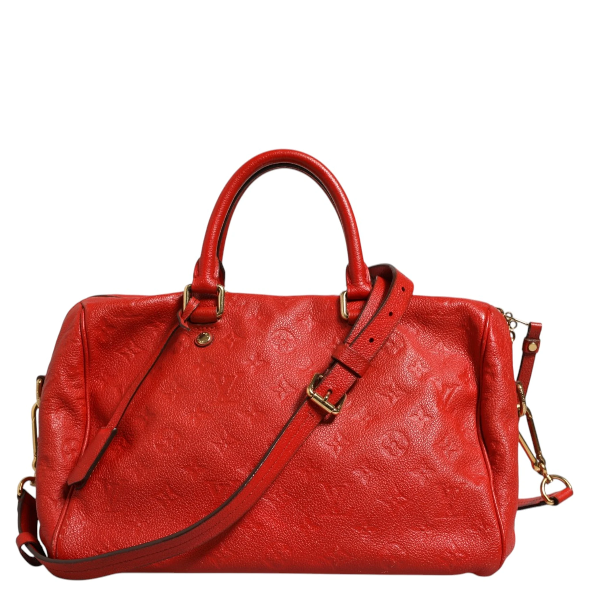 Red Monogram Empreinte Speedy Bandouliere 30