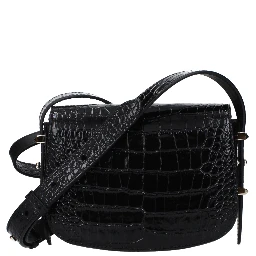 Black Leather Crossbody Bag
