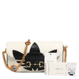 Gucci x Adidas Horsebit 1955 Shoulder Bag Black/White