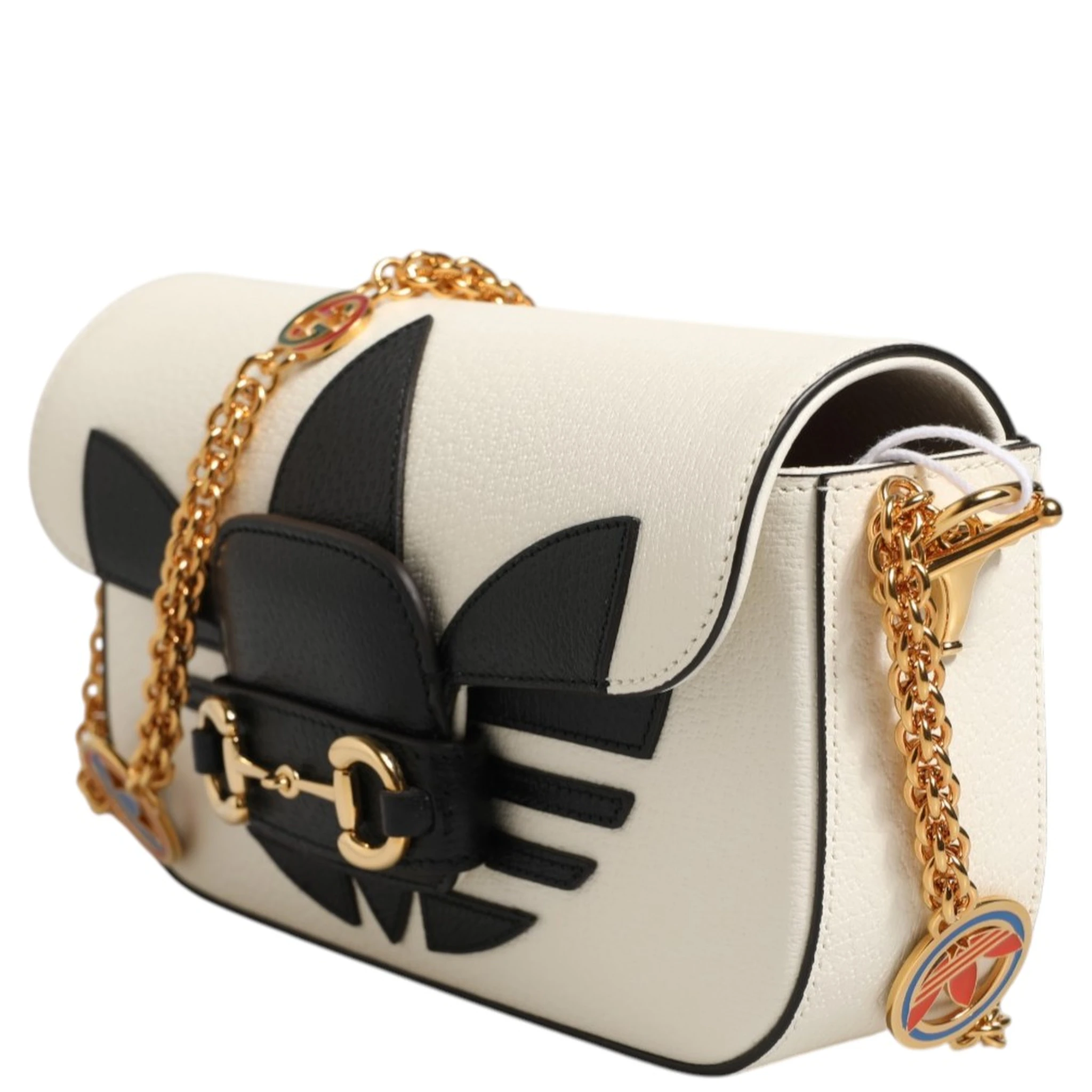 Gucci x Adidas Horsebit 1955 Shoulder Bag Black/White