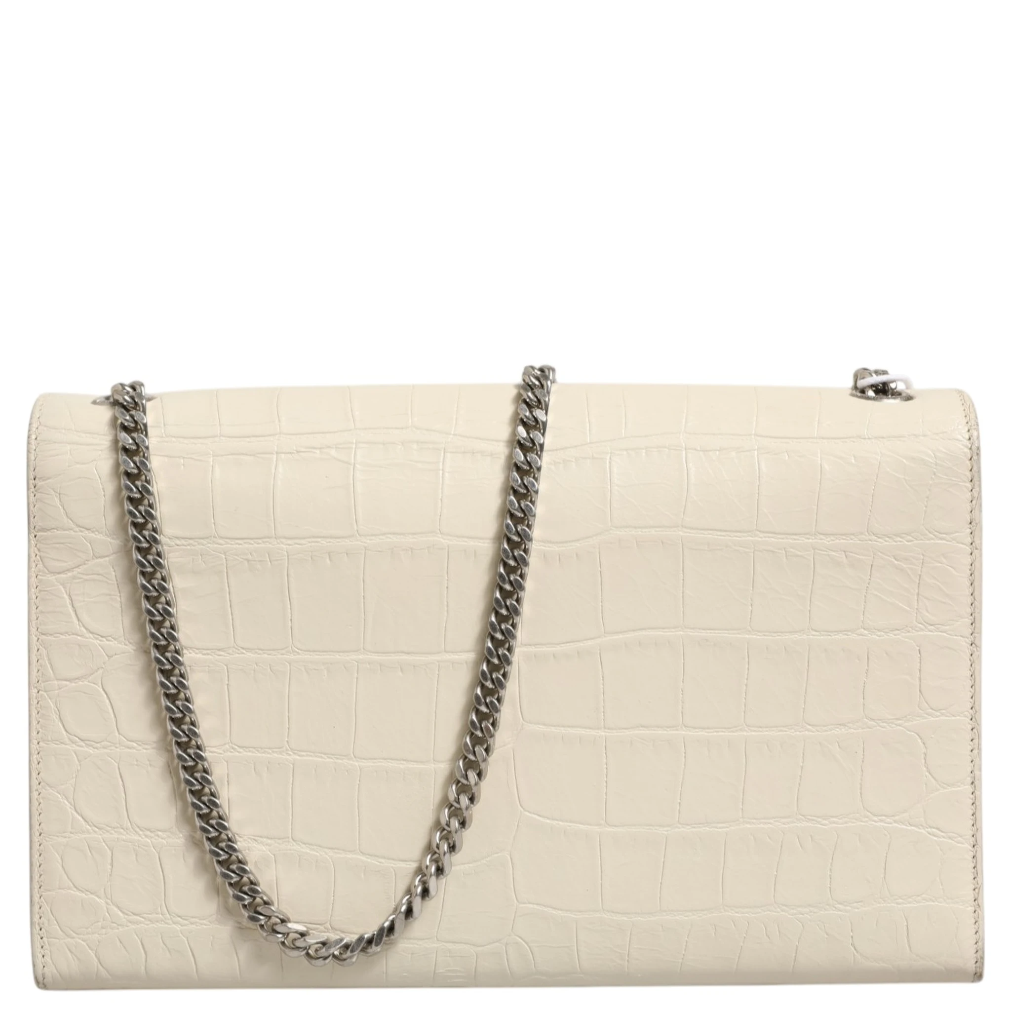 Kate Tassel Small Croc-Embossed Leather