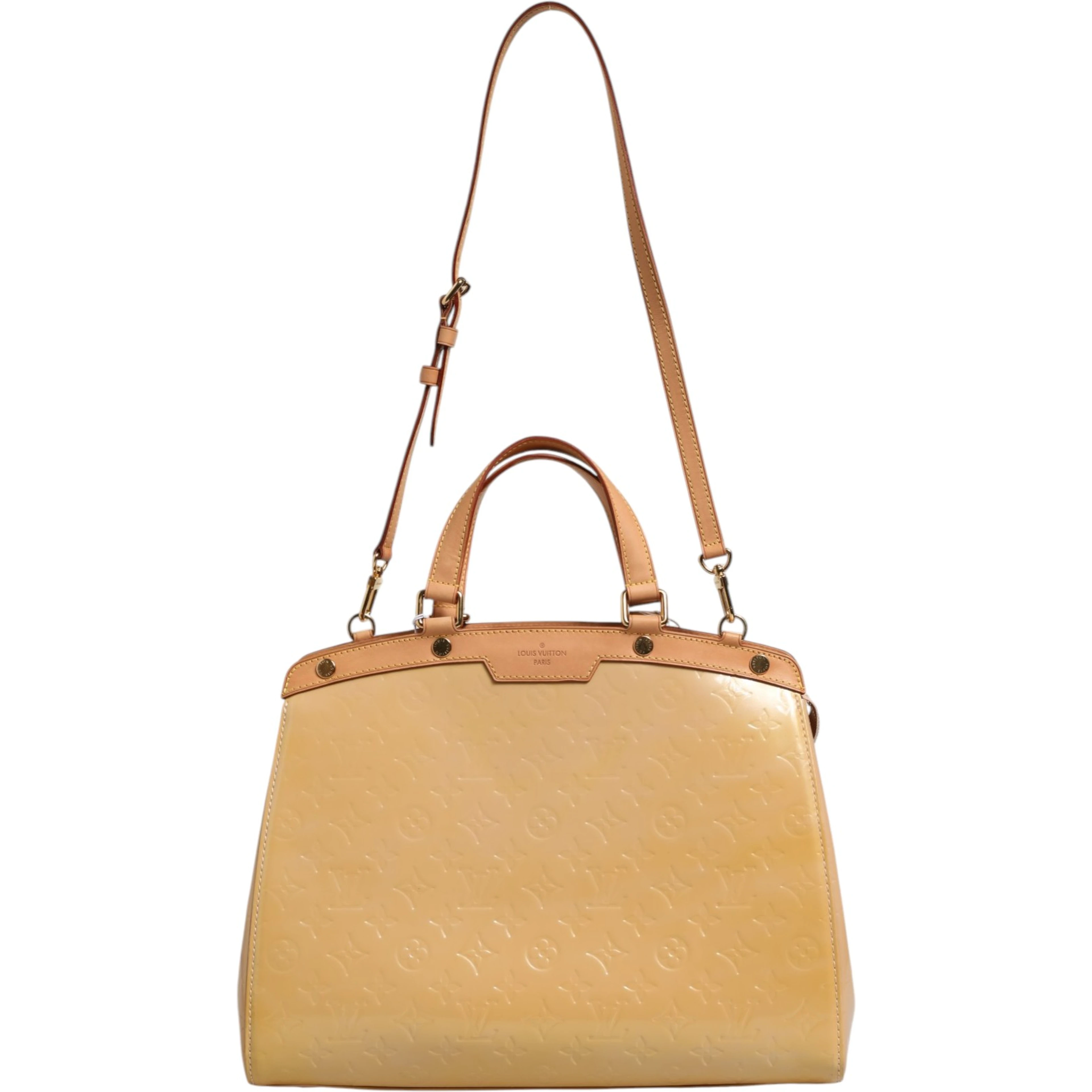 Monogram Vernis Brea MM Beige Poudre