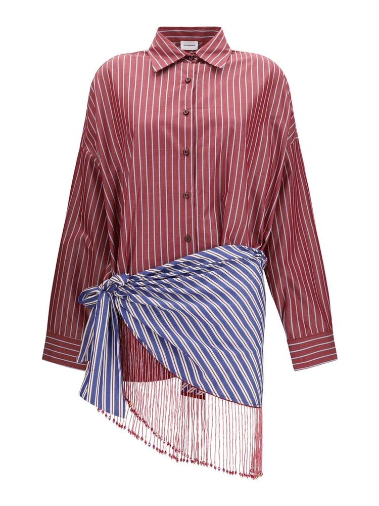 Bordeaux Cotton Casual Dress
