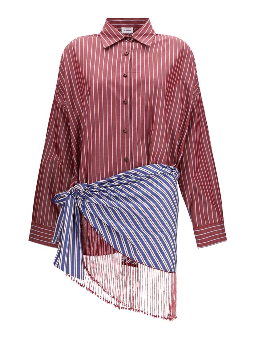 Bordeaux Cotton Casual Dress