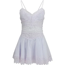 White Cotton Casual Dress