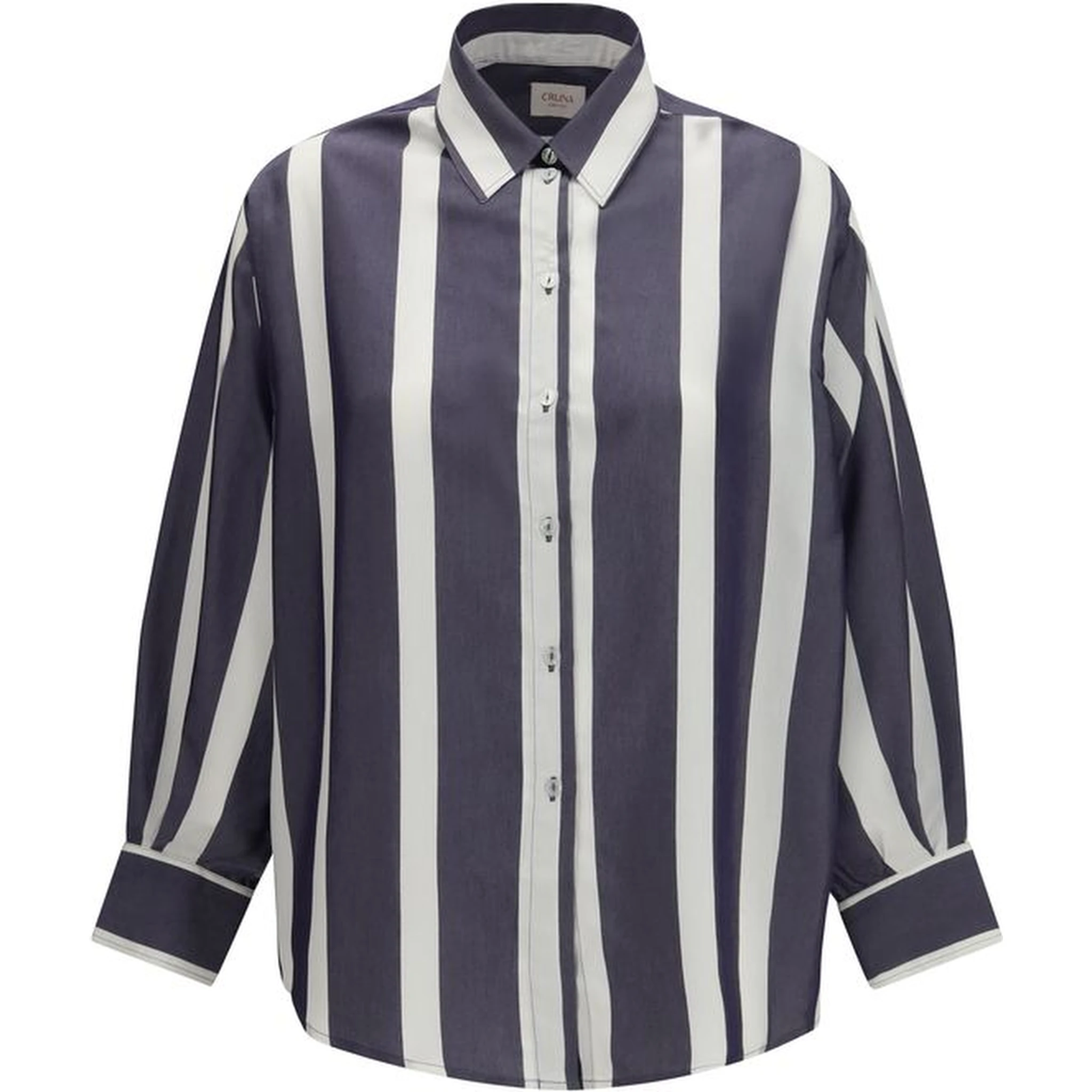 Blue Viscose Pattern Shirt