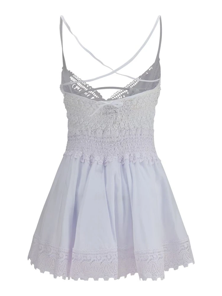 White Cotton Casual Dress alternative