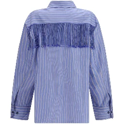 Blue Cotton Dress Shirt