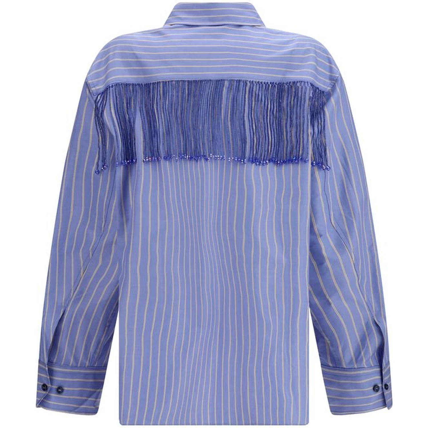 Blue Cotton Dress Shirt