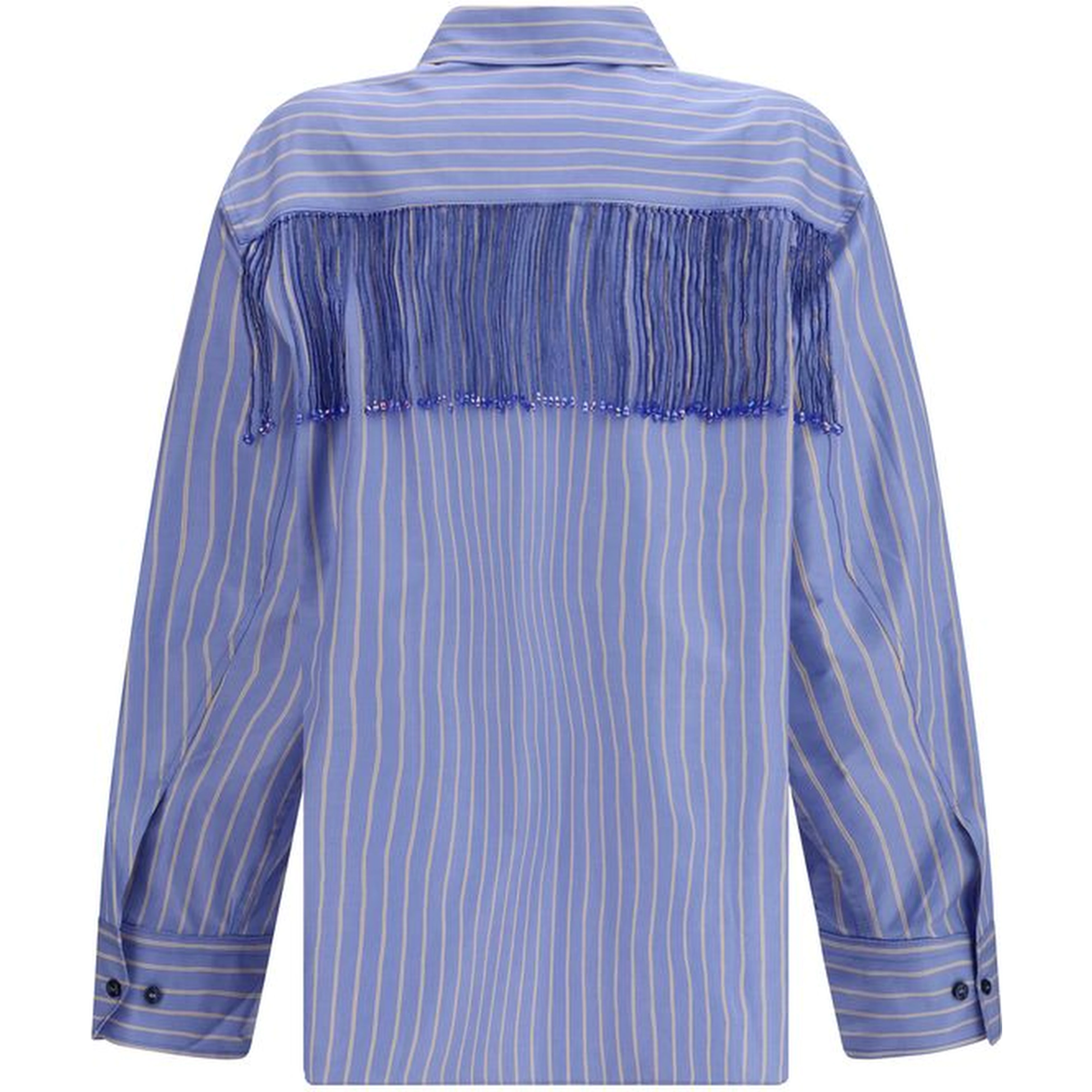 Blue Cotton Dress Shirt