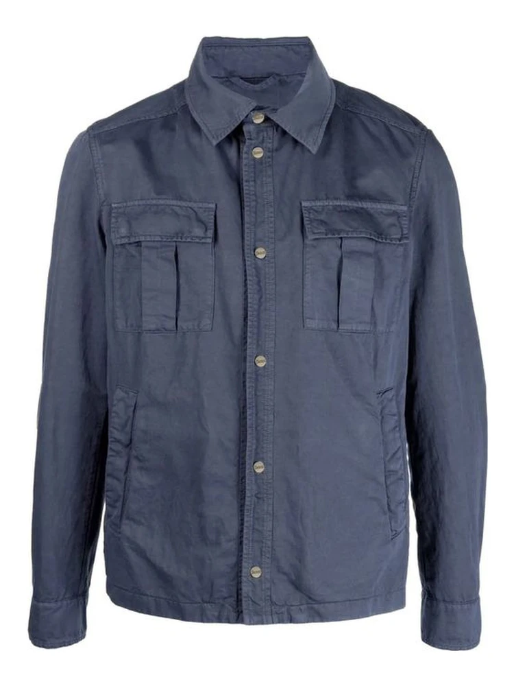 Blue Cotton Coat