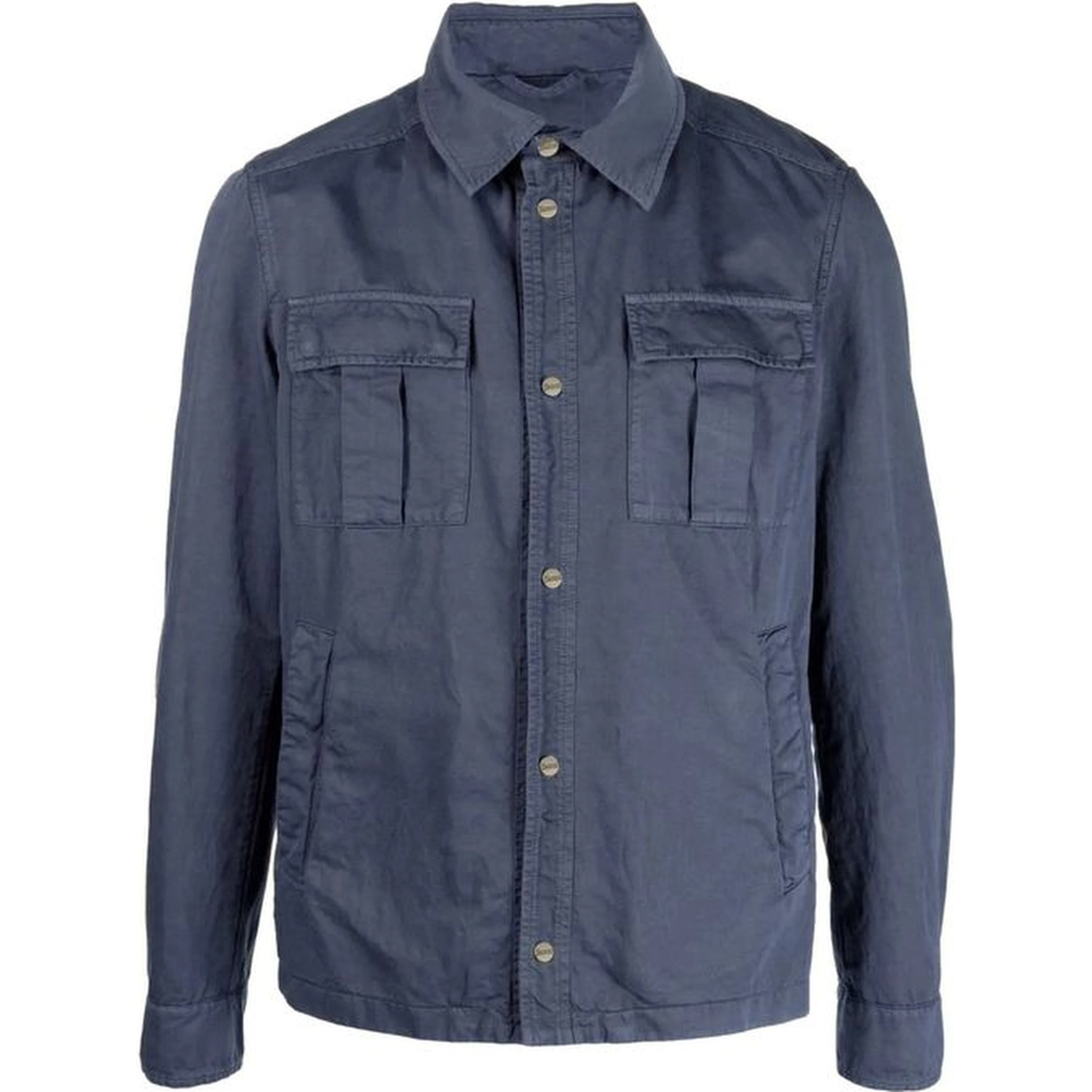 Blue Cotton Coat