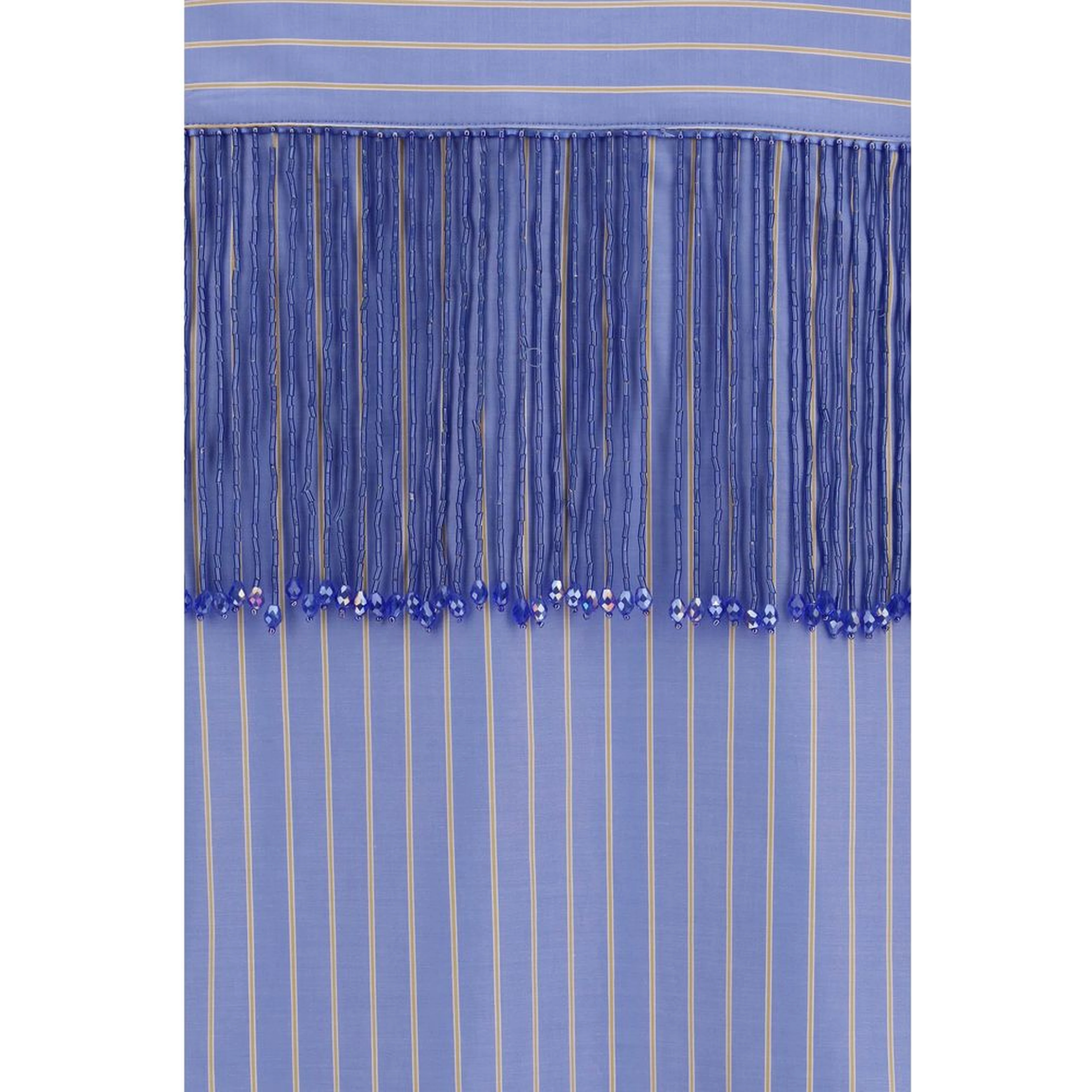 Blue Cotton Dress Shirt
