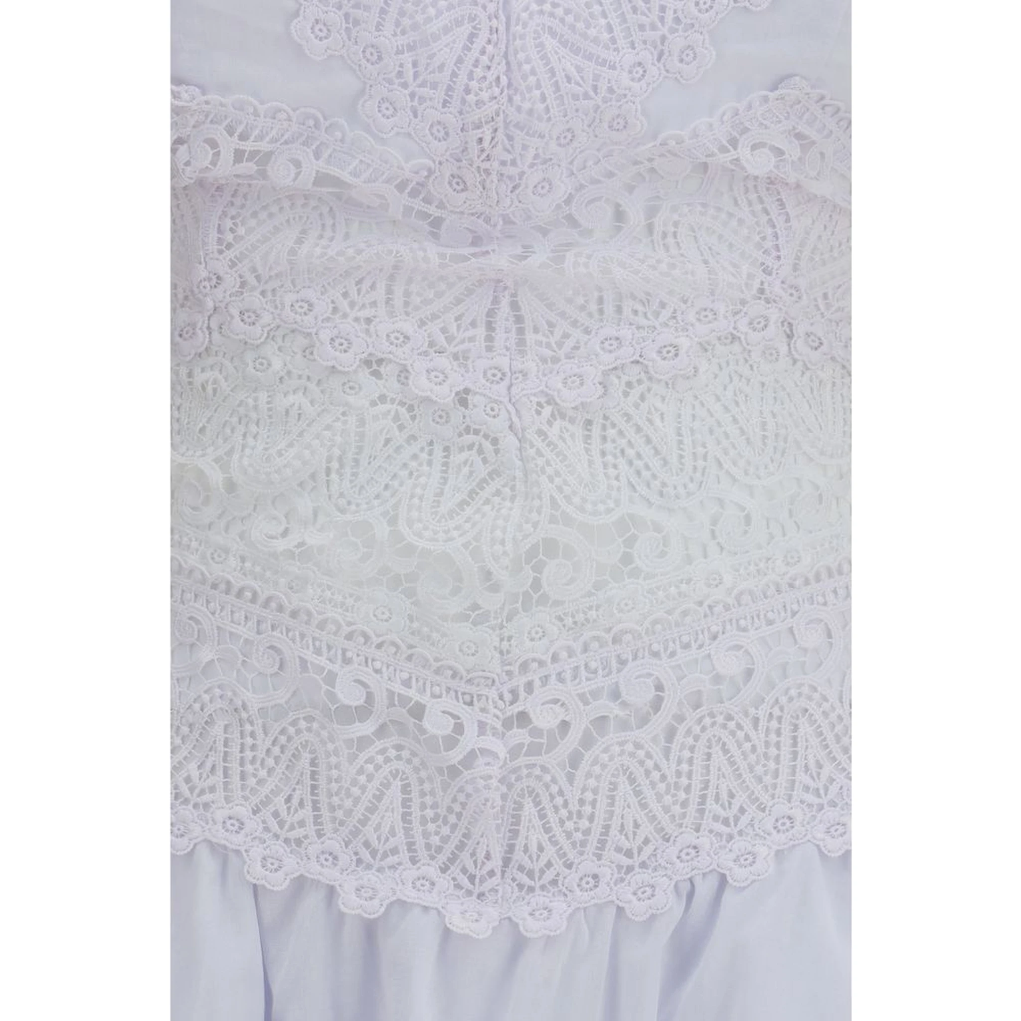 White Cotton Casual Dress