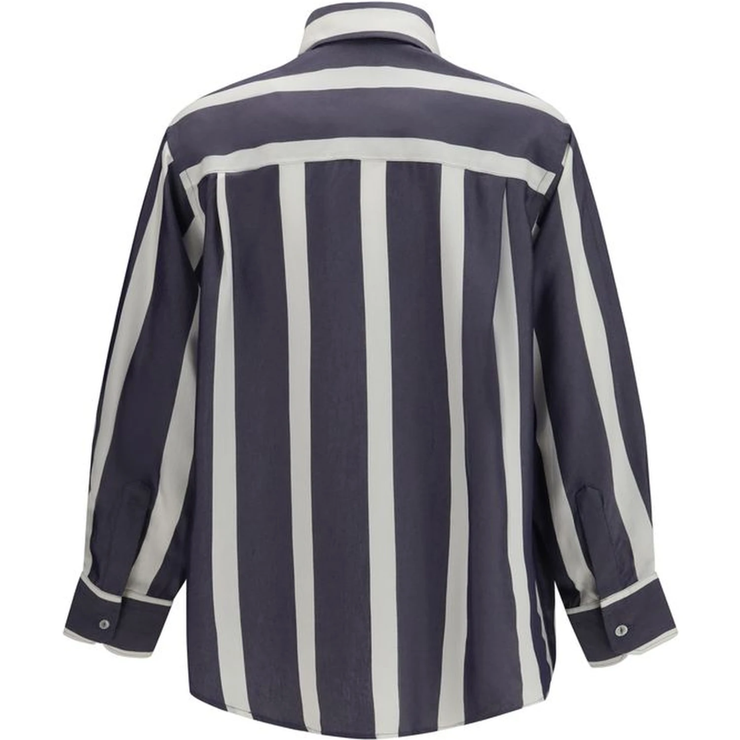 Blue Viscose Pattern Shirt