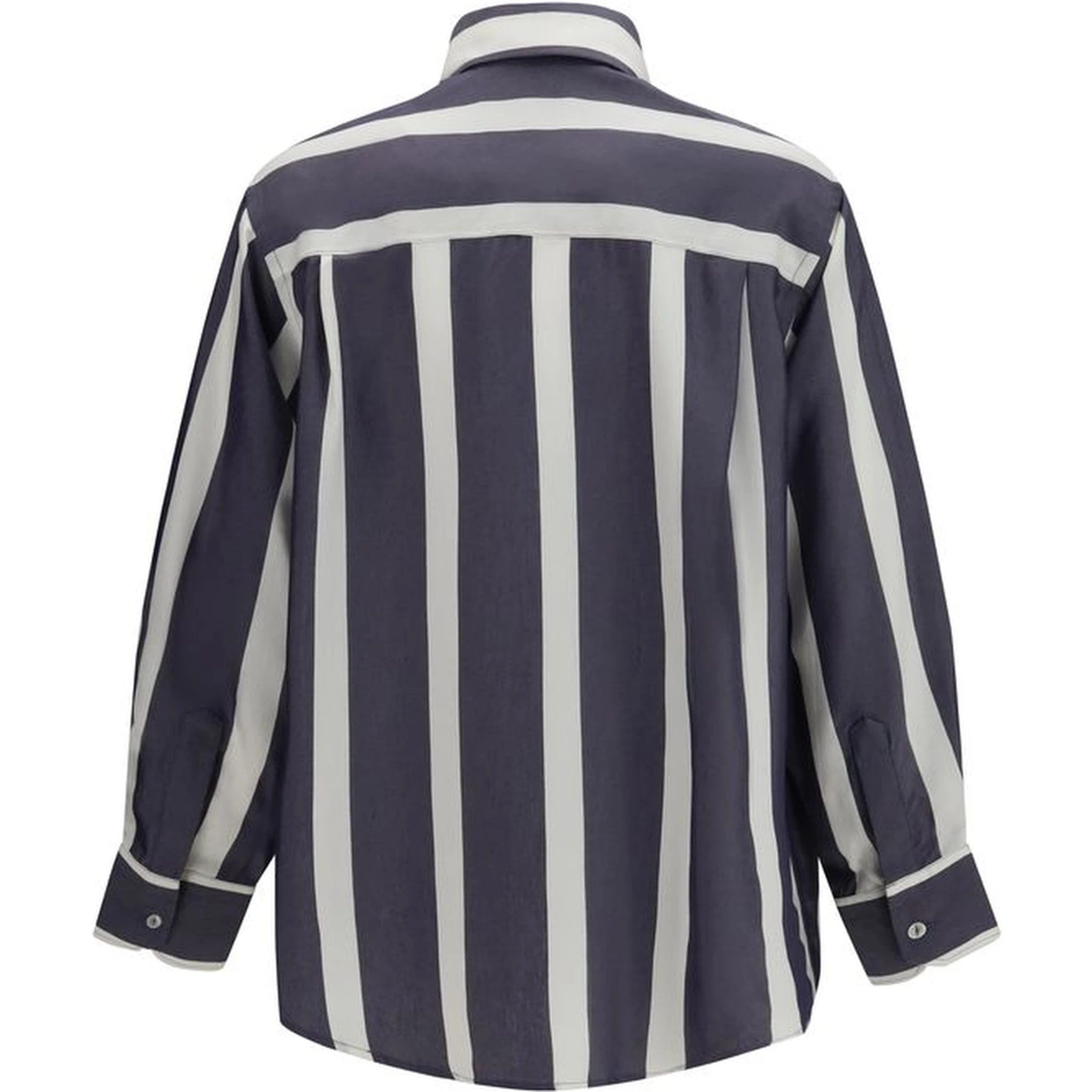 Blue Viscose Pattern Shirt