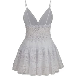 White Cotton Casual Dress