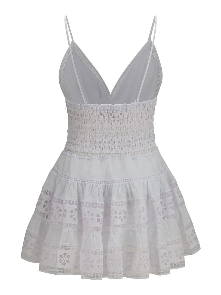 White Cotton Casual Dress alternative