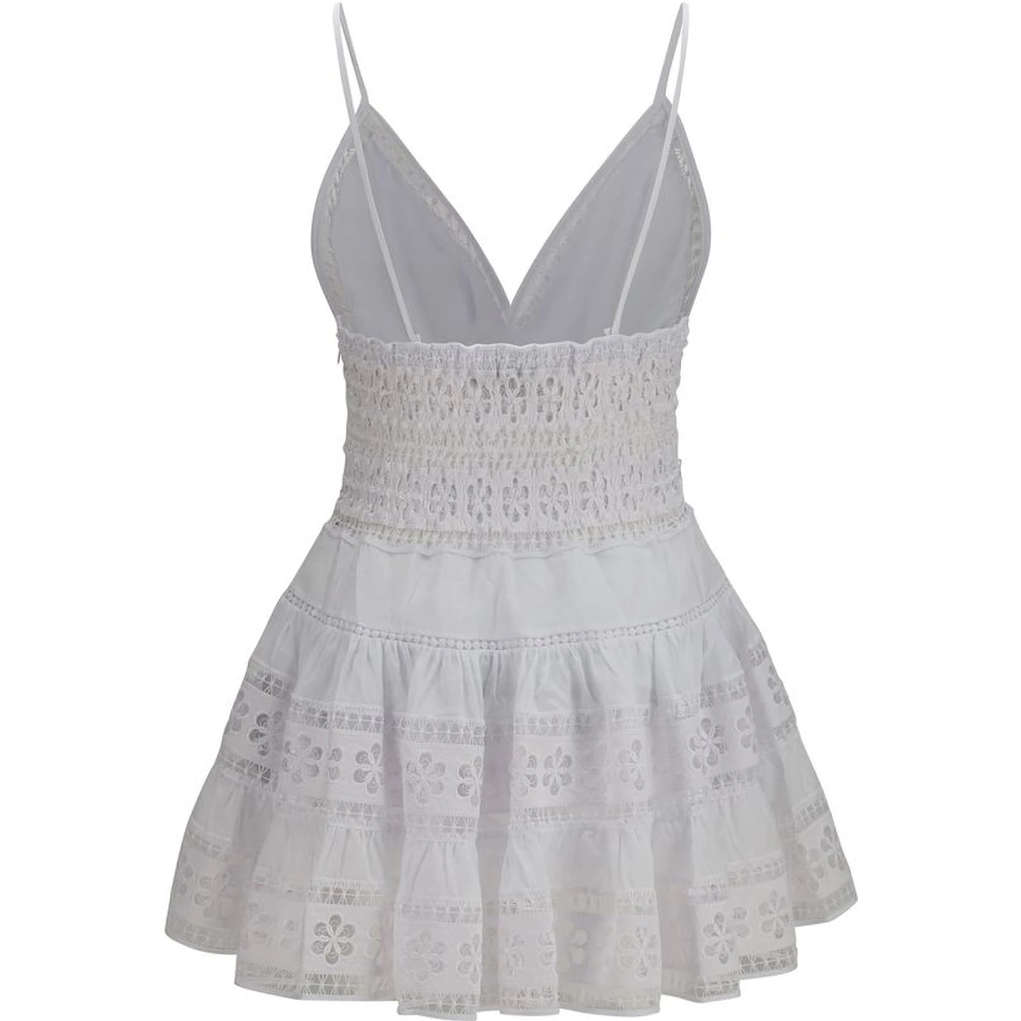 White Cotton Casual Dress