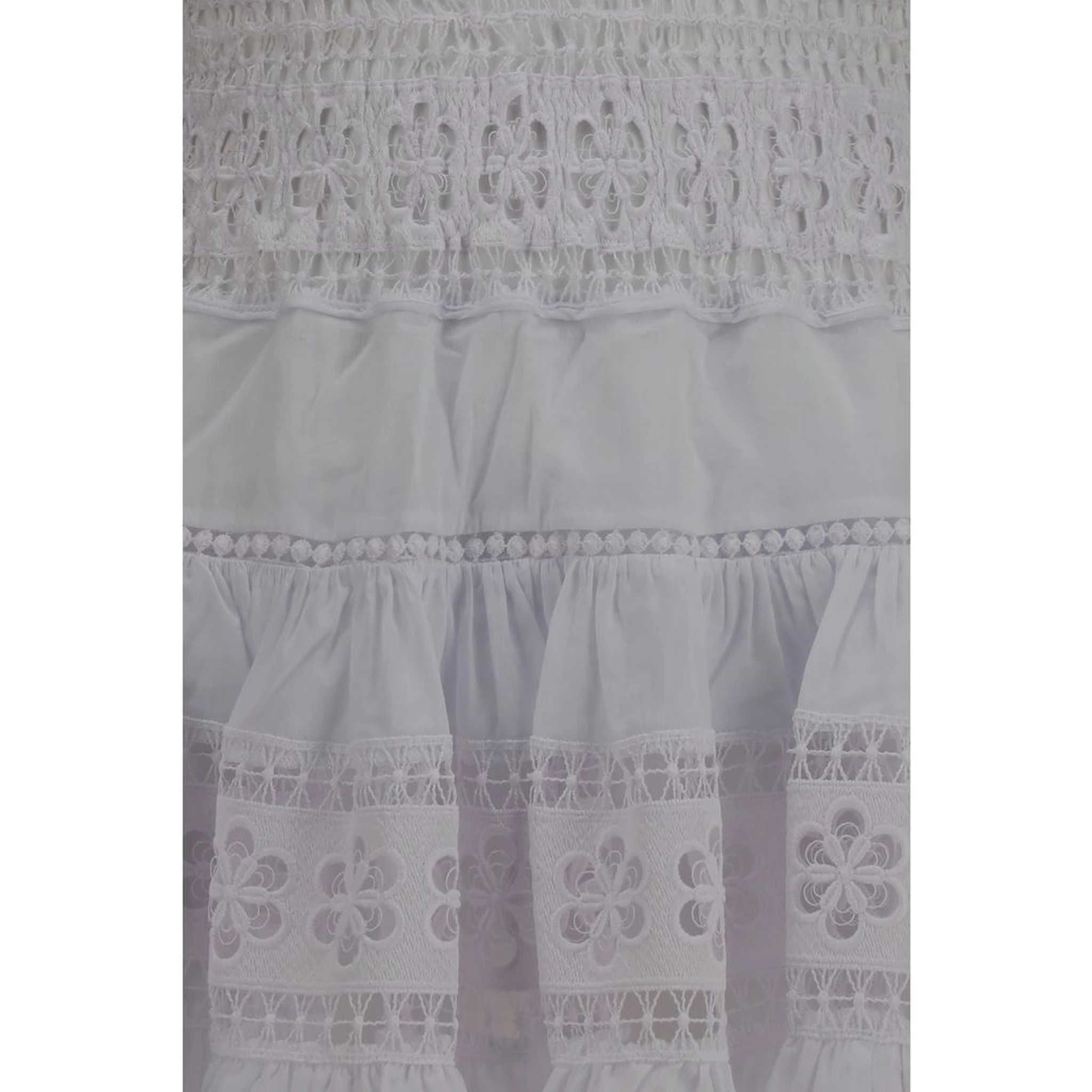 White Cotton Casual Dress