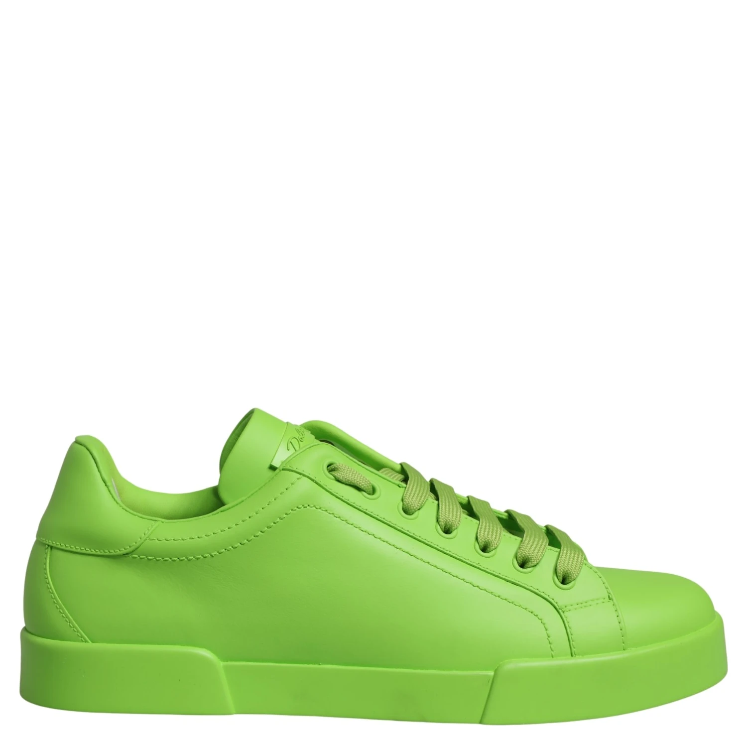 Green Leather Portofino Low Top Sneakers Shoes