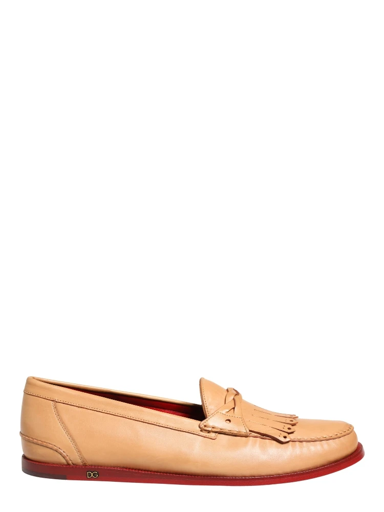 Beige Tassel Leather Men Slip On Loafers Shoes alternative