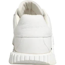 White NS1 Lace Up Low Top Sneakers Shoes