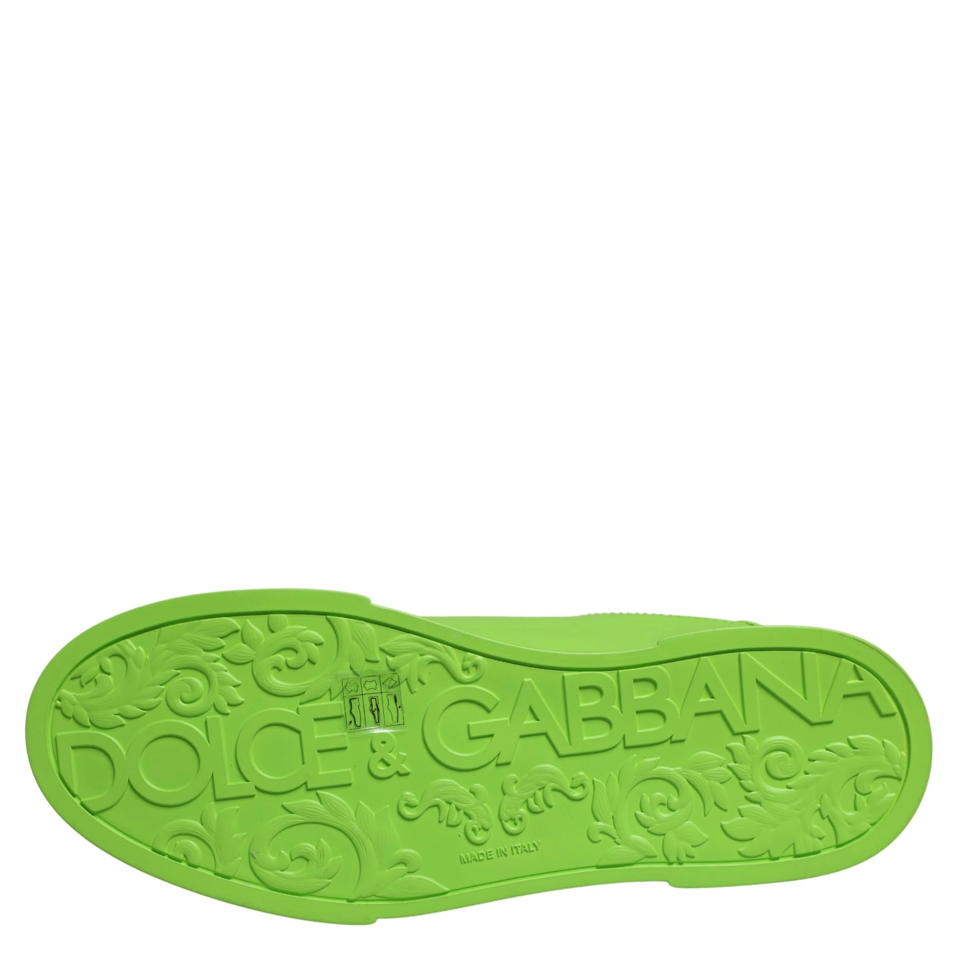Green Leather Portofino Low Top Sneakers Shoes