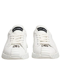 White NS1 Lace Up Low Top Sneakers Shoes